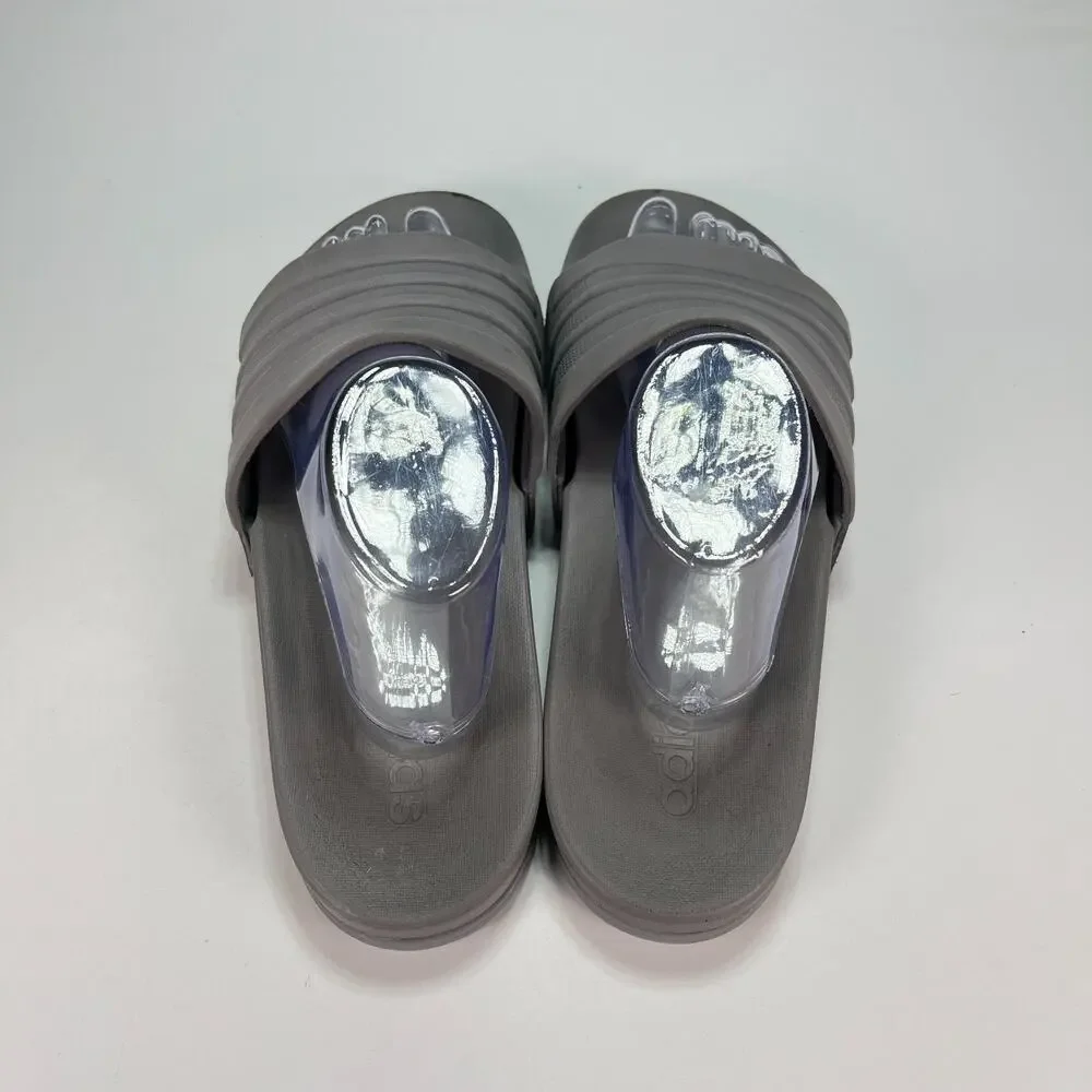 adidas Adilett Dark Grey Slip On Comfort Slides Sandals S80977 Men's Size 11